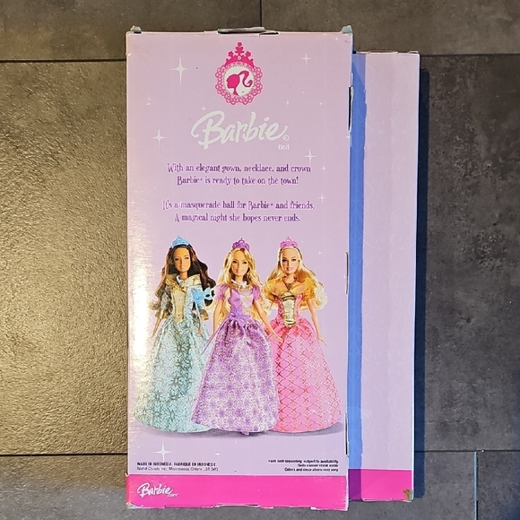 2007 Barbie Princess Doll with Purple and Gold Dress - Picture 2 of 3